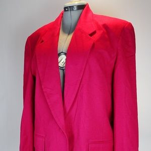 Pendleton Wms Sz 16 Fushia 100% Virgin Wool Lined